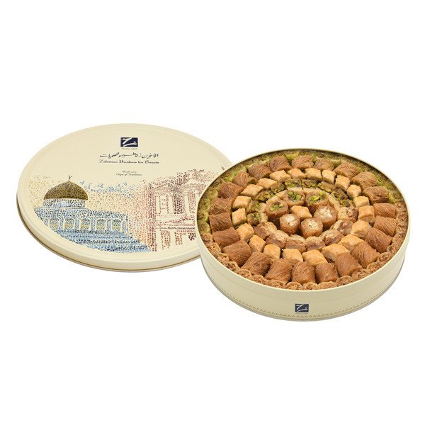 Zalatimo Brothers’ pistachio & pine nut baklava – phyllo layered sweets in bite-sized shapes, perfect for gifting