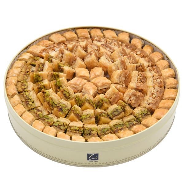 Zalatimo Brothers’ mixed baklava – phyllo pastry filled with pistachios and exotic pine with mixed nuts