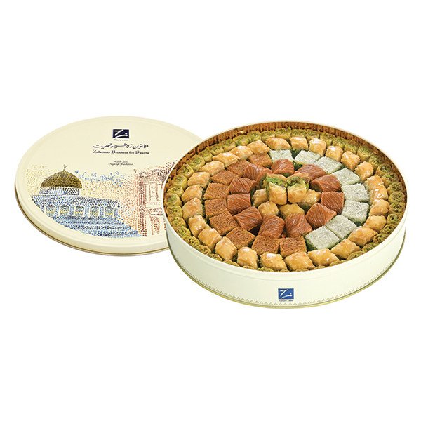 Order Zalatimo Brothers’ Zahret Al Madaen Baklava online - premium Arabic baklawa in elegant packaging